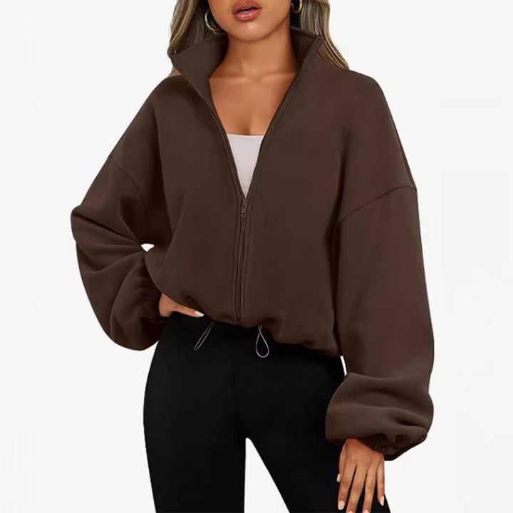 Damen Sportliche Zip-Jacke Drune