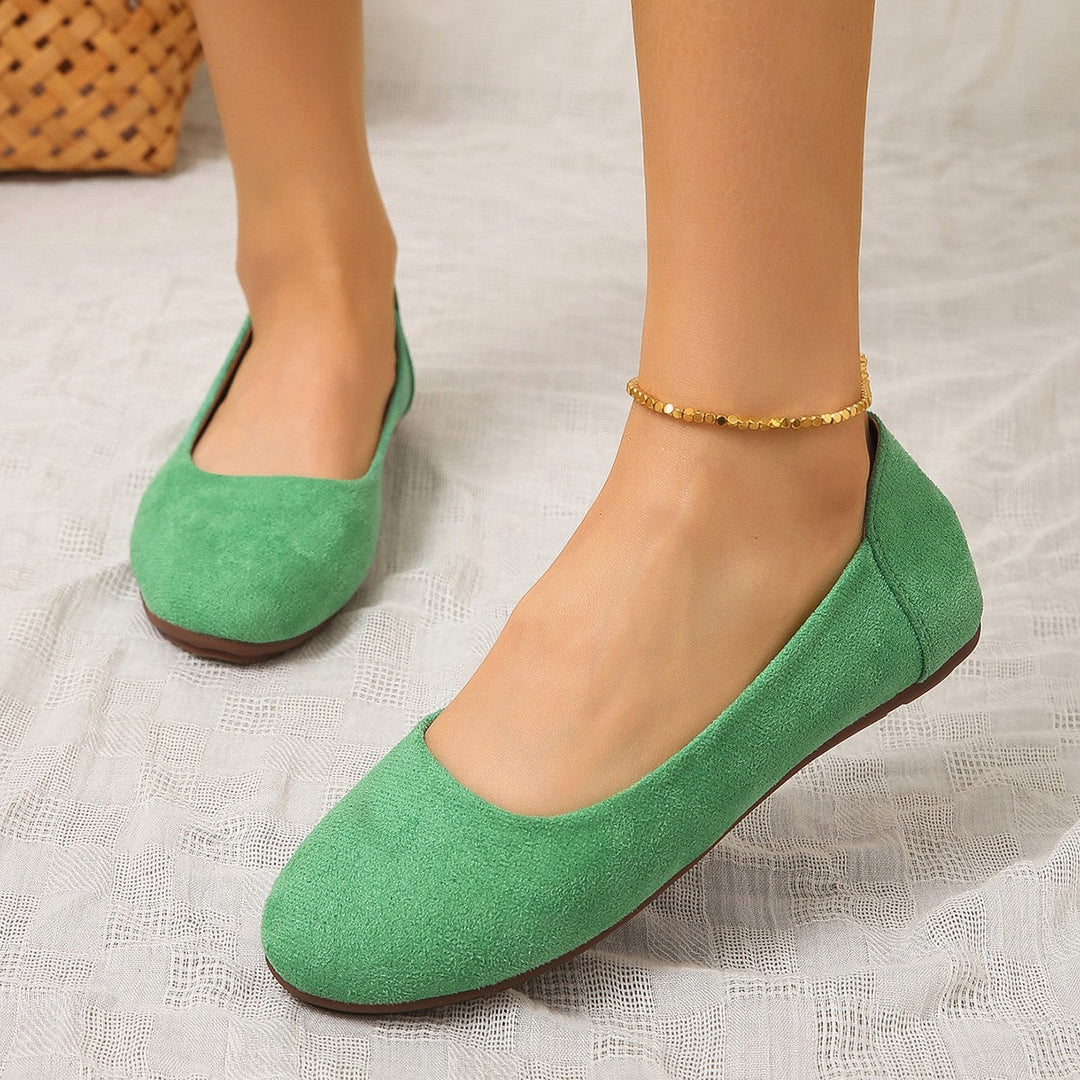 Damen Bequeme Slipper mit weichem Wildleder-Obermaterial und rutschfester Sohle Drune