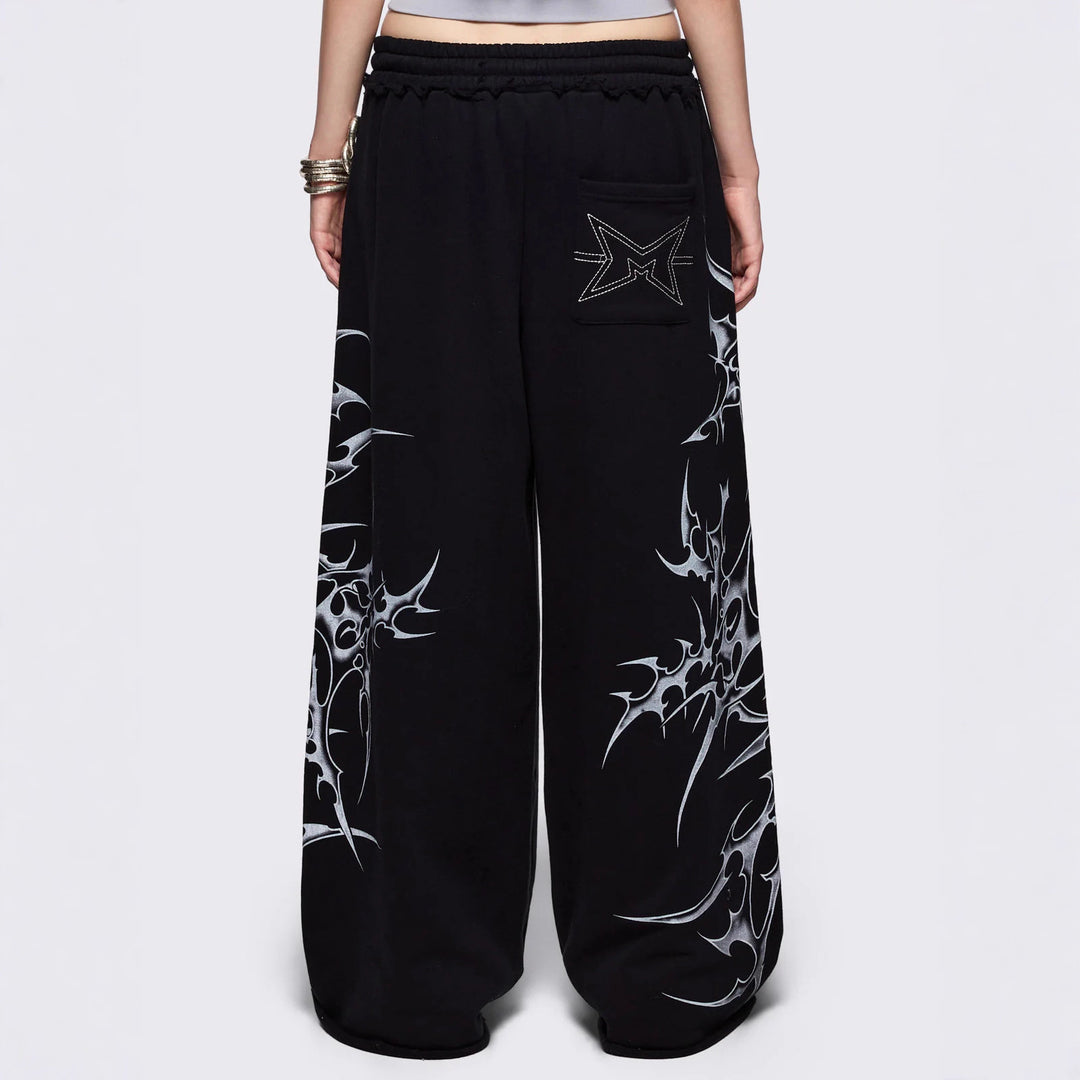 Damen Urbaner Baggy-Hosen mit Grafiken Drune
