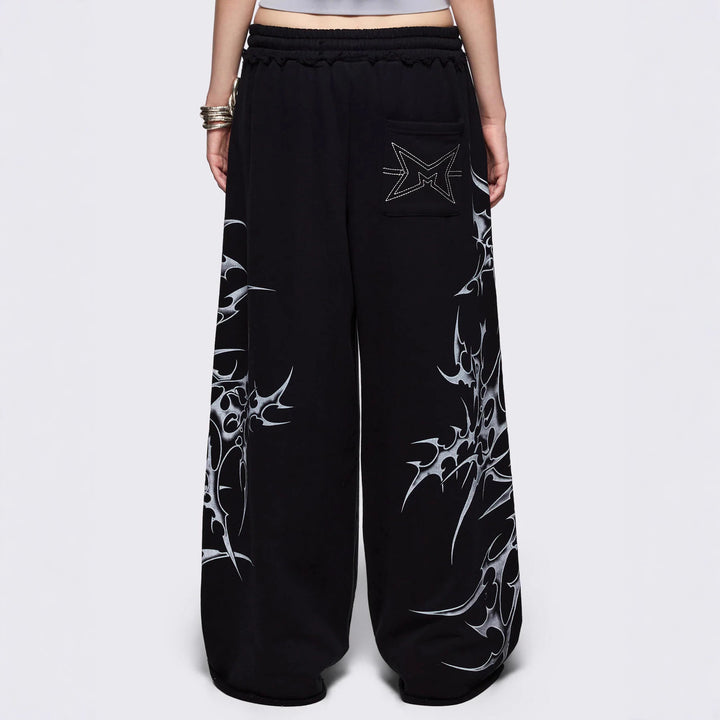 Damen Urbaner Baggy-Hosen mit Grafiken Drune