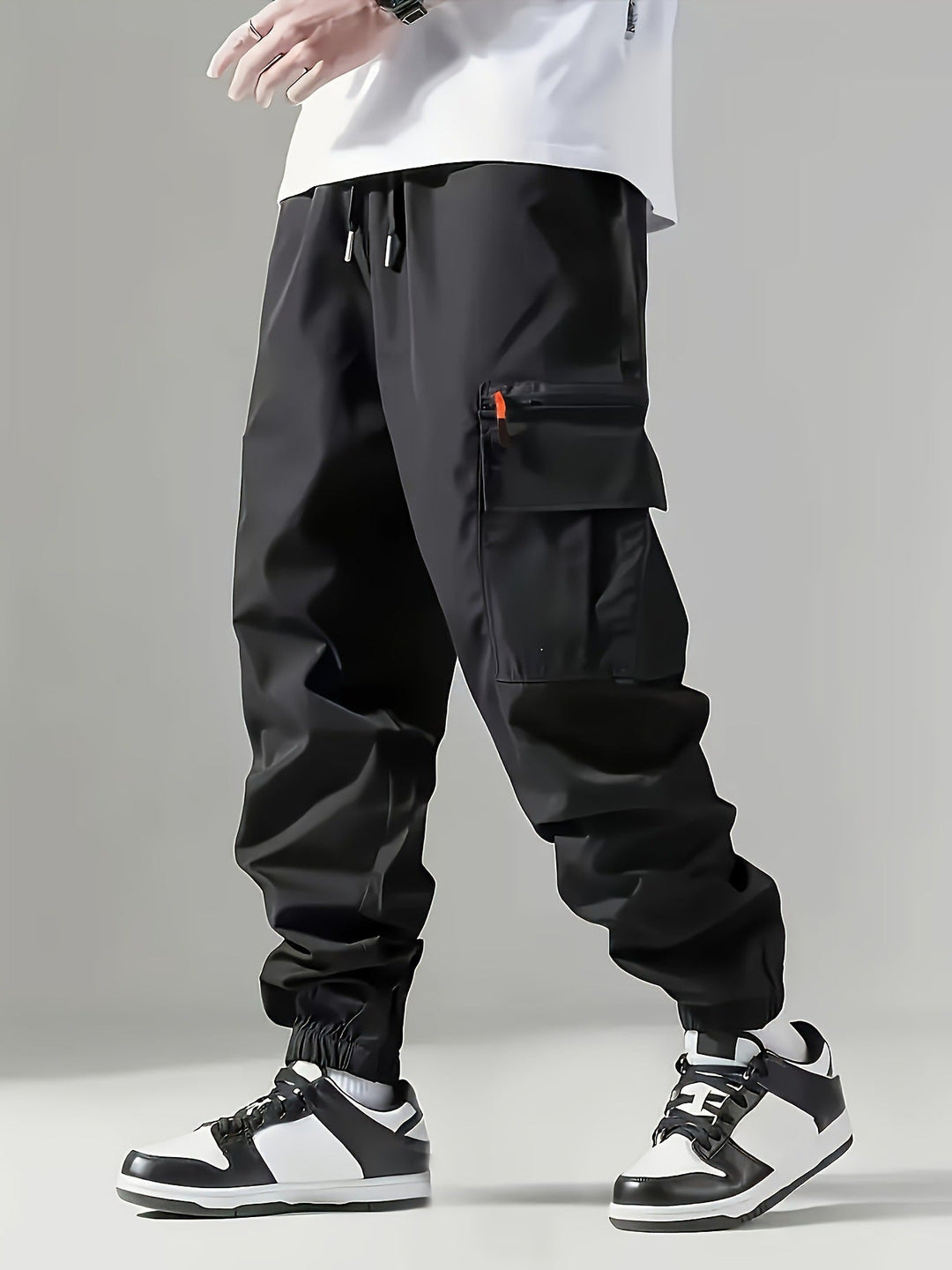 Herren Cargo-Hose mit elastischem Bund Hedi-Mode