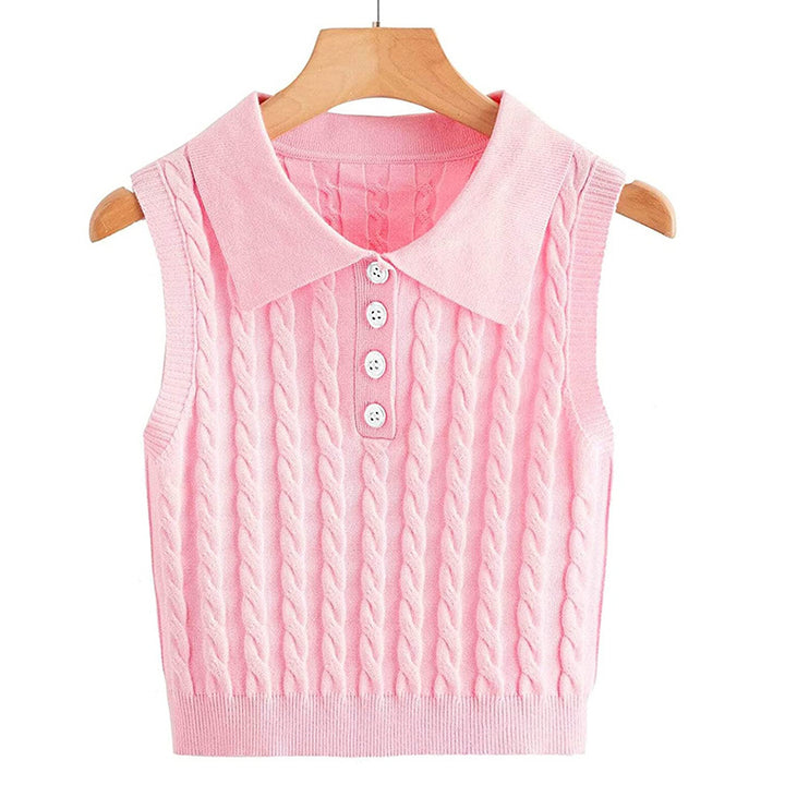 Damen Stricktop mit Kollo Drune