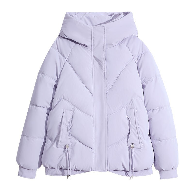Damen Modische Steppjacke mit hohem Kragen Drune