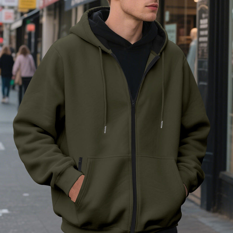 Herren Zip-Hoodie mit praktischen Taschen und atmungsaktiver Fleece-Innenausstattung Drune