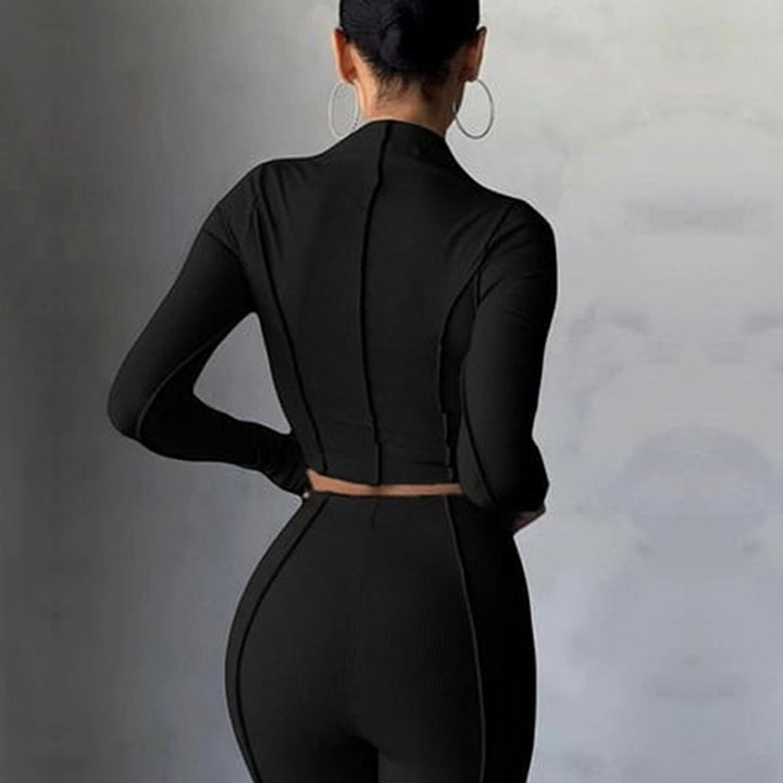 Damen Sportliches Set mit figurschmeichelnder Passform und langem Arm Drune