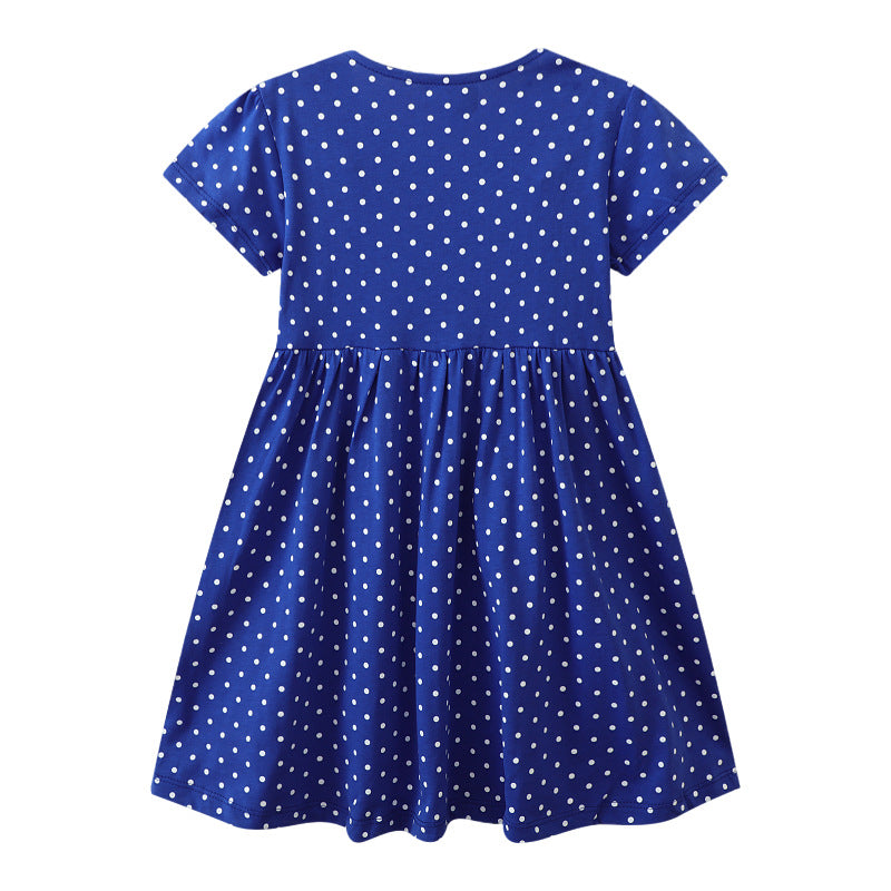 Mädchen Freizeitkleid mit niedlichem Dinosaurier-Motiv Drune