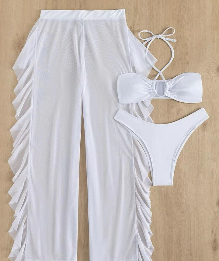 Damen Bikini-Set mit luftiger Rüschenhose Drune