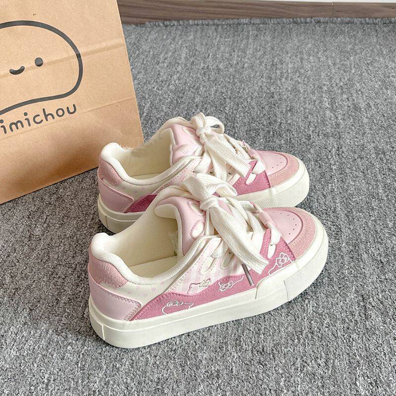 Damen modische Sneakers mit verspielten Details und texturiertem Obermaterial Drune
