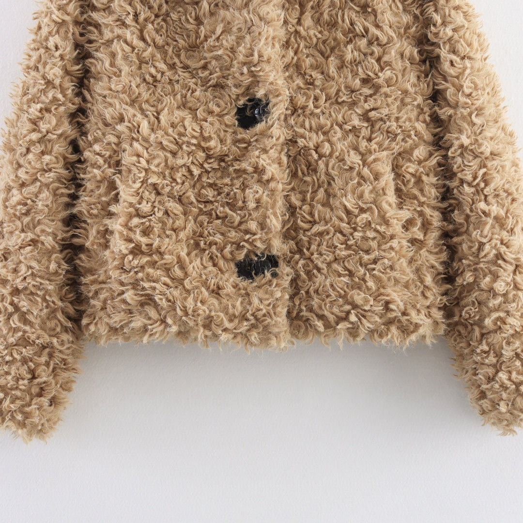 Damen Teddyfelljacke Drune