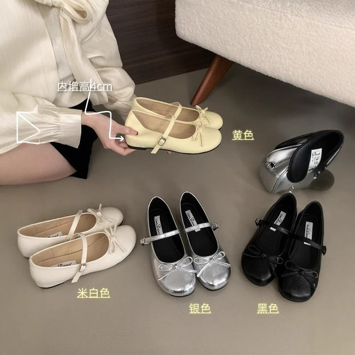 Damen Ballerinas mit elegantem Riemchen und zierlichem Schleifendetail Drune