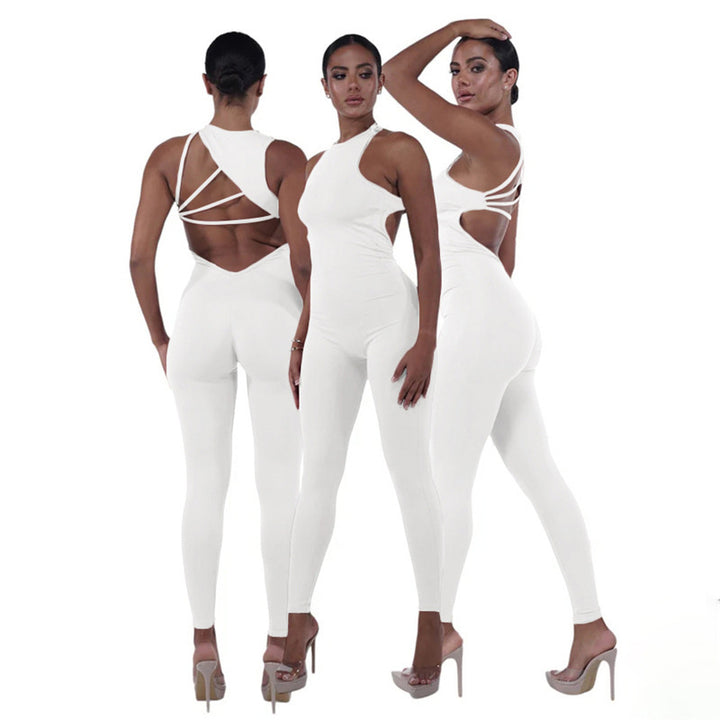 Damen Sportlicher Langoverall mit innovativem Cut-Out Drune