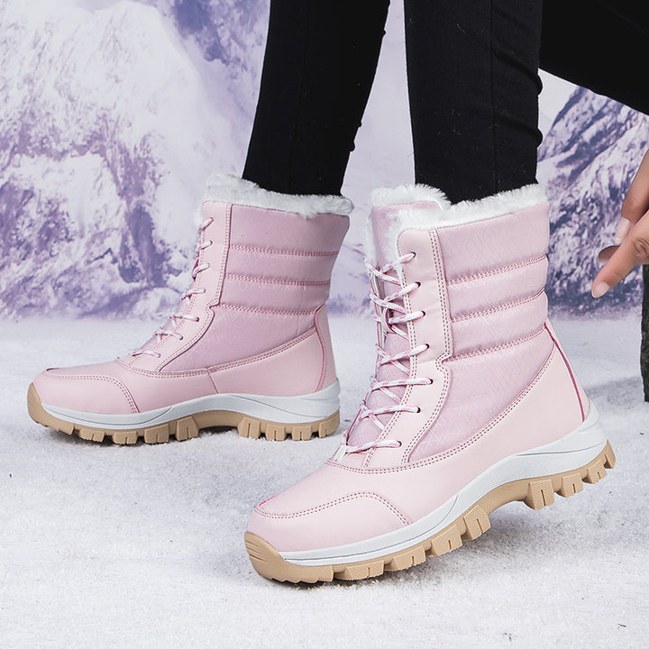 Damen Winterstiefel mit wärmendem Innenfutter und rutschfester Sohle Drune