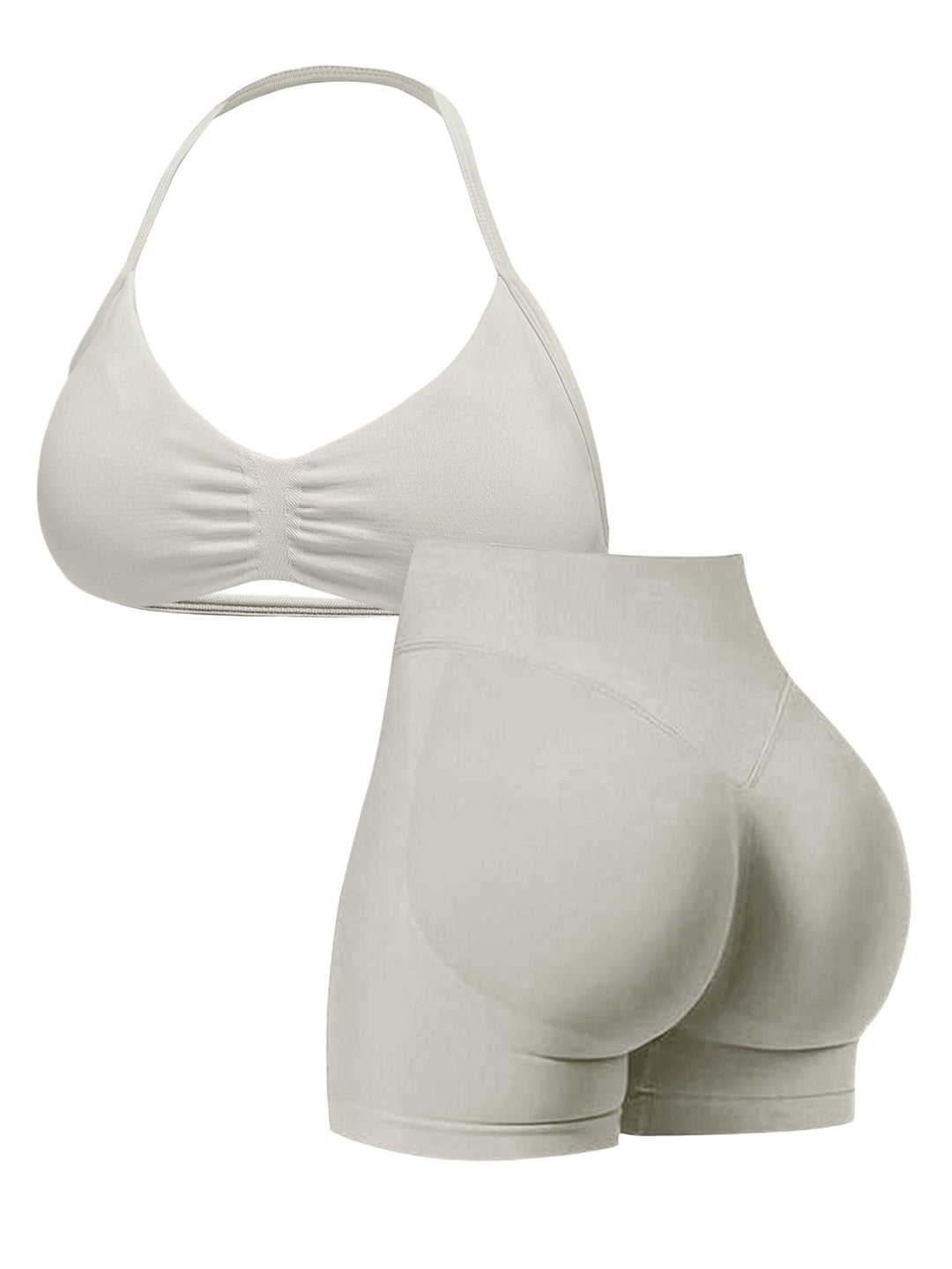 Damen Sportlicher Bikini mit gepolstertem Oberteil und hoher Taille Drune