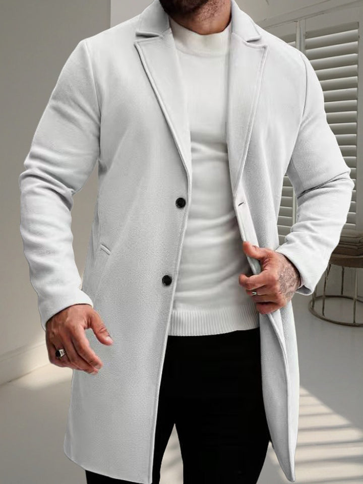 Herren eleganter Wollmantel Drune