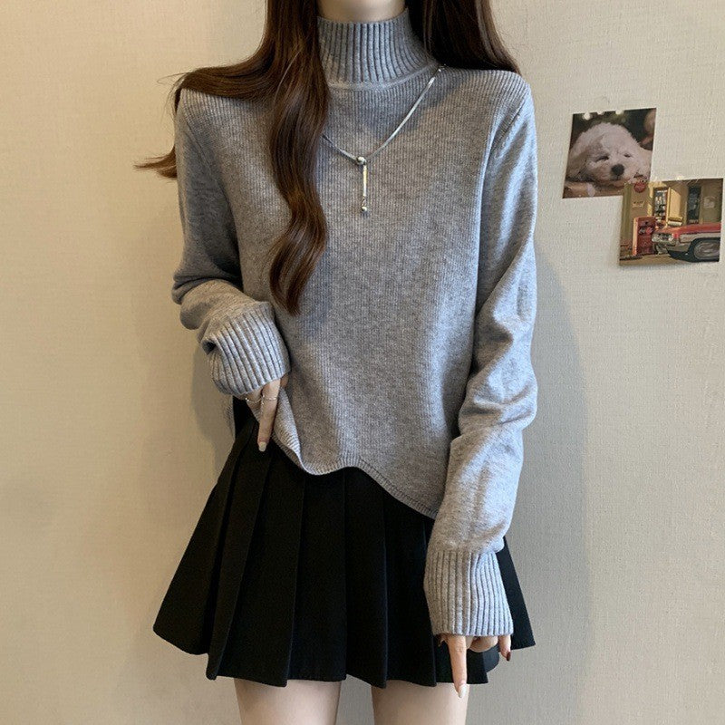 Damen eleganter Rollkragenpullover im lässigen Schnitt Drune