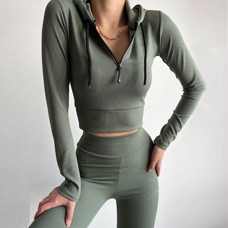 Damen Langarm-Pullover mit Reißverschluss Drune