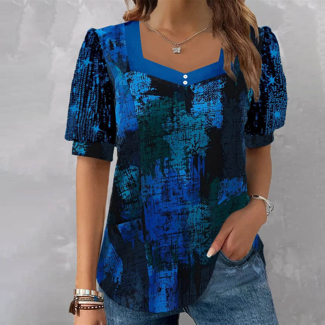 Damen Glitzernde V-Pullover Bluse Drune