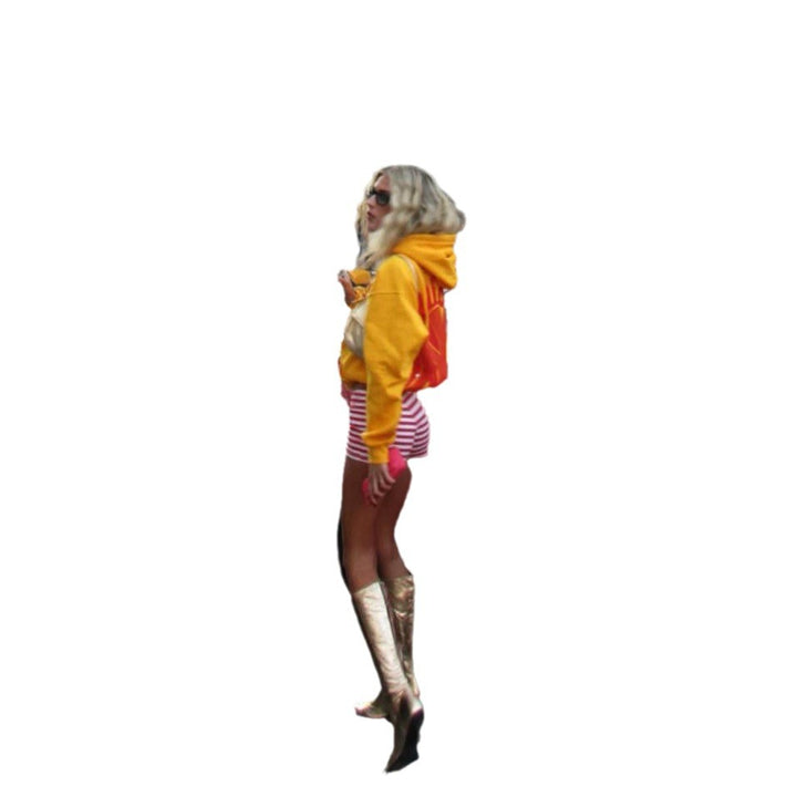 Damen Hoodie mit auffälligem Grafikdesign und komfortabler Passform Drune