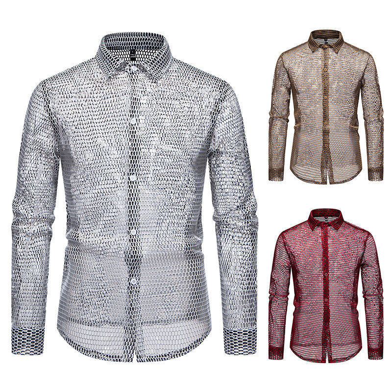 Herren Mesh-Hemd aus hochwertigem Material mit innovativem Design Drune