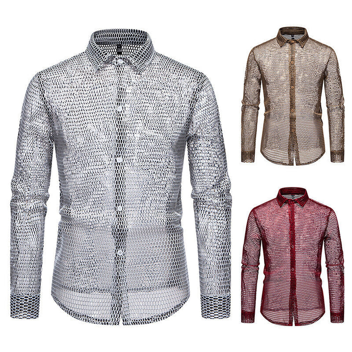 Herren Mesh-Hemd aus hochwertigem Material mit innovativem Design Drune
