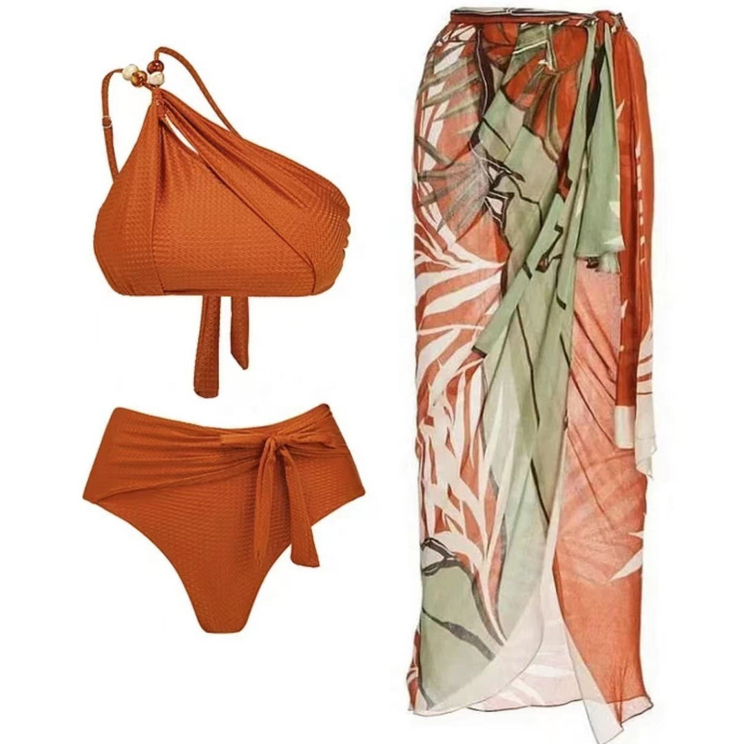 Damen Bikini-Set mit dekorativem Wickelrock Drune