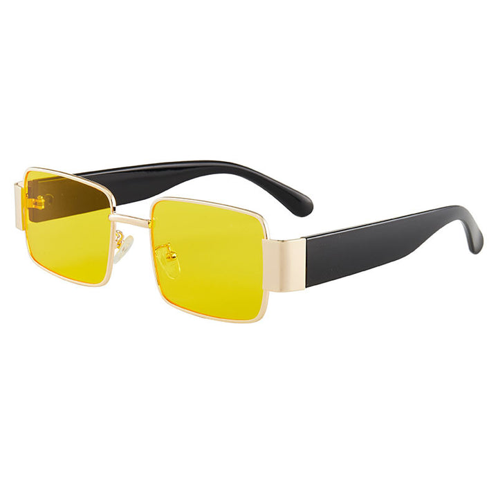 Drune | Quadratische dünne Sonnenbrille mit großem Rahmen
