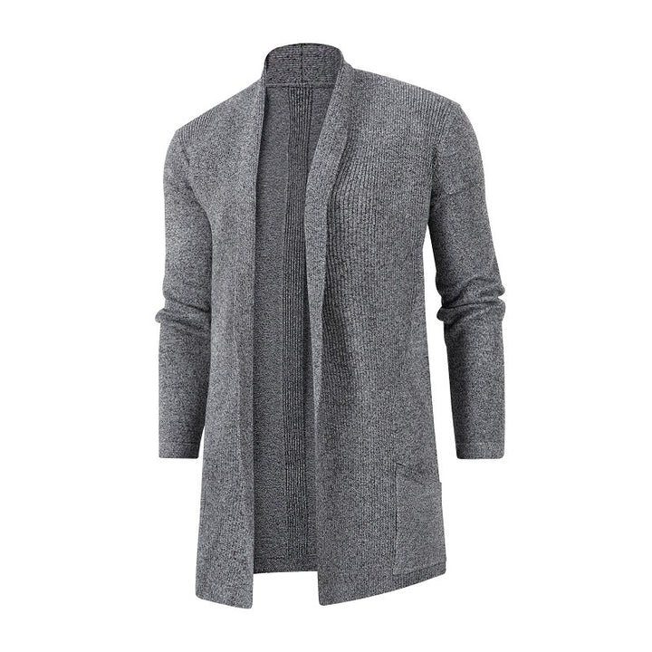 Damen Strickjacke mit offener Front und tiefem Kragen Drune