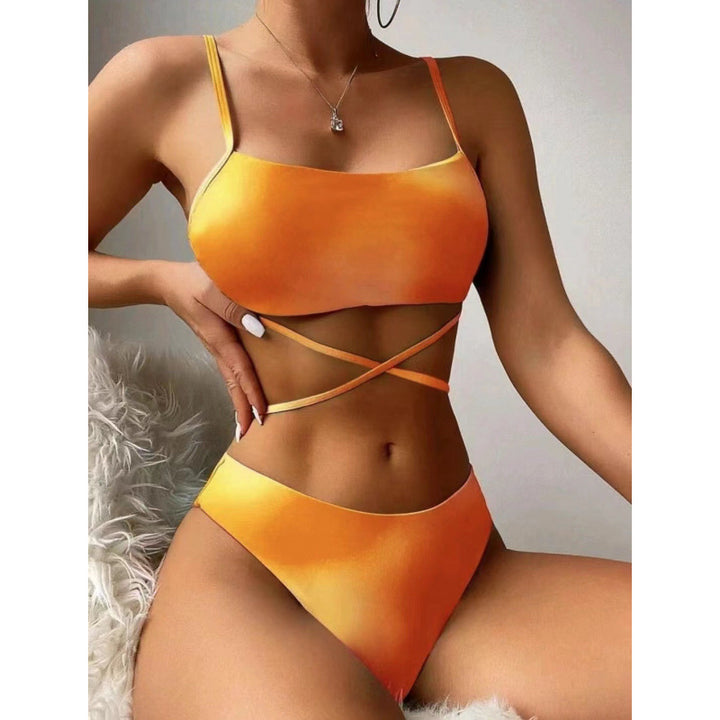 Damen Bikini-Set mit stylischem Wickelrock und verstellbaren Trägern Drune