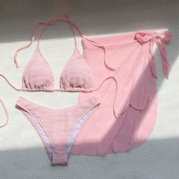 Damen wunderbares Bikini-Set mit elegantem Wickelrock Drune