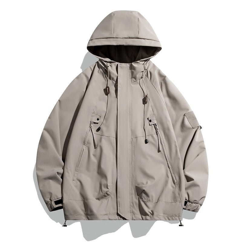 Damen technische Funktionsjacke mit verstellbarem Kapuzensystem und robustem Wetterschutz Drune