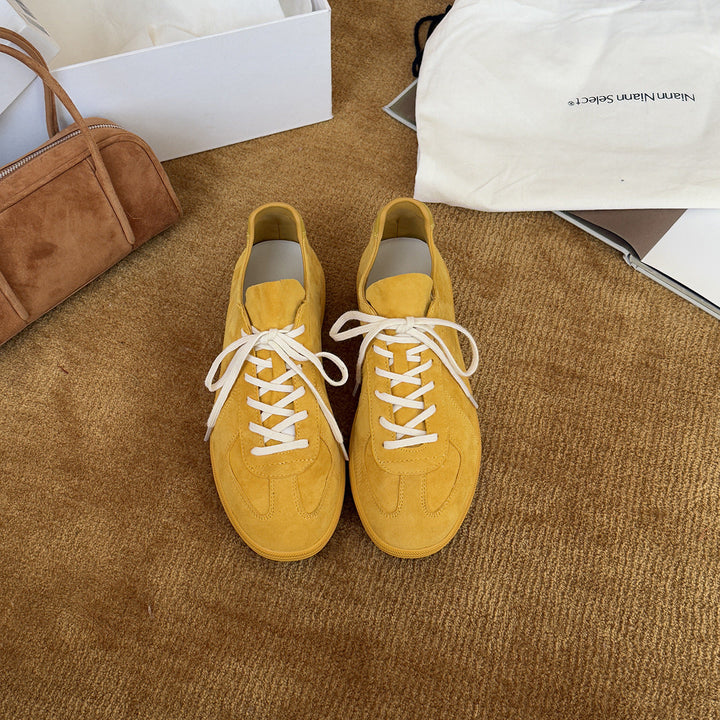 Damen Sportliche Wildleder-Sneaker mit atmungsaktiver Innenausstattung Drune