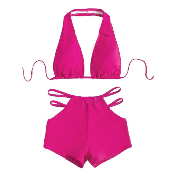 Damen Sport-Bikini mit hohem Bund und verstellbaren Trägern Drune