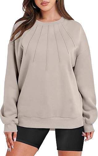 Damen Oversize Sweatshirt mit strukturiertem Design Drune
