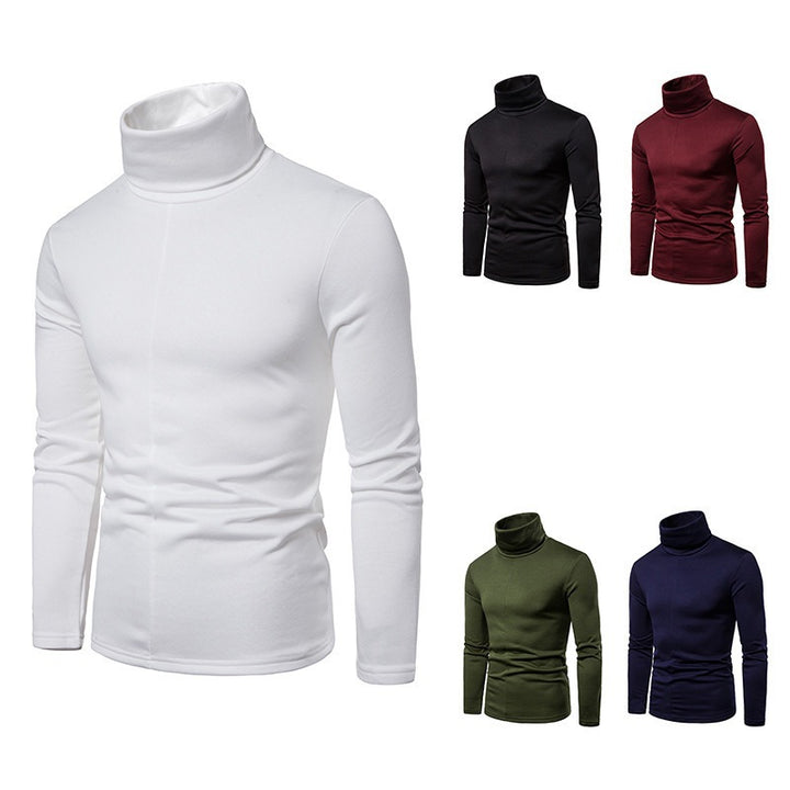 Herren Rollkragenpullover aus weichem Strickmaterial Drune