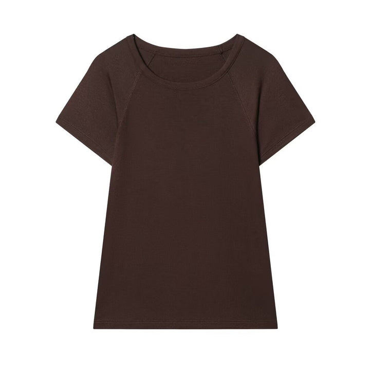 Damen komfortables Basic T-Shirt Drune