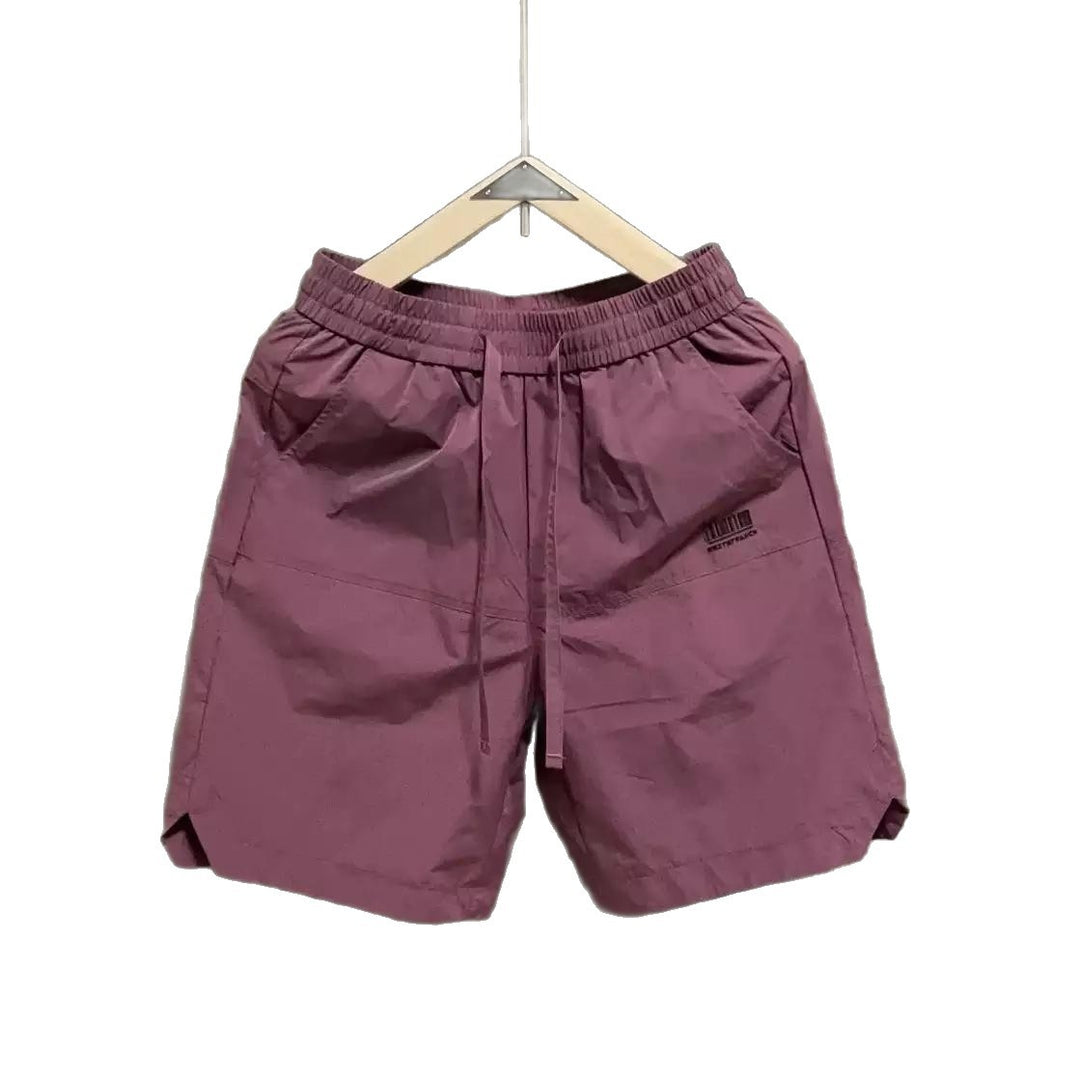 Herren lässige Sportshorts mit elastischem Bund und seitlichen Eingrifftaschen Drune