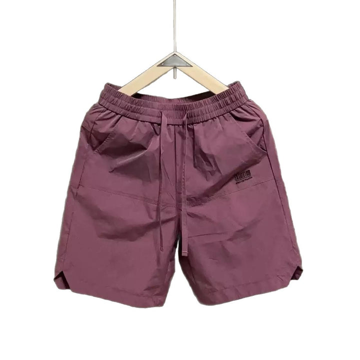 Herren lässige Sportshorts mit elastischem Bund und seitlichen Eingrifftaschen Drune