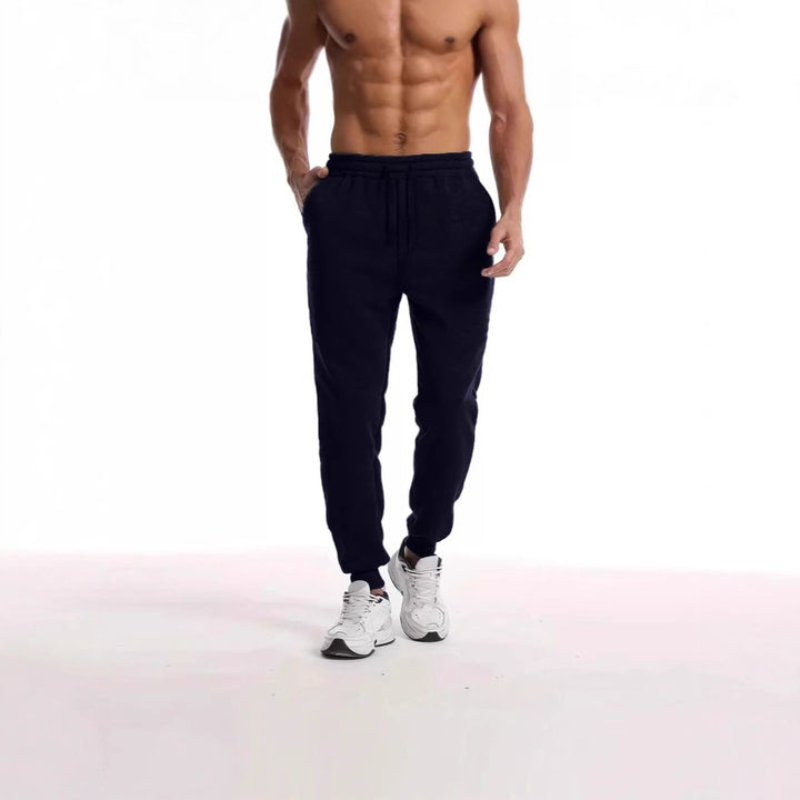 Unisex nan athleisure Jogginghose mit innen angerautem Fleece, elastischem Kordelbund und gerippten Knöchelabschlüssen Drune