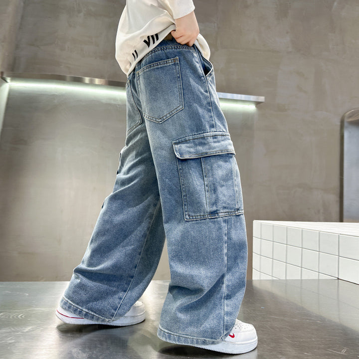 Herren Cargo-Jeans mit lässigem Schnitt und funktionalen Taschen Drune