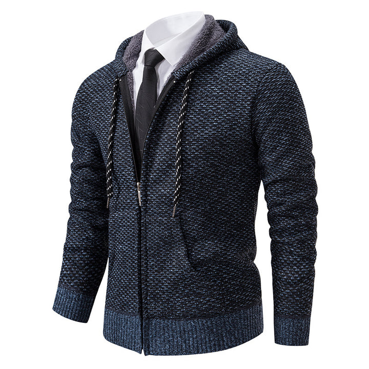 Herren stylische Kapuzenjacke mit weichem Innenfutter und eleganten Akzenten Drune