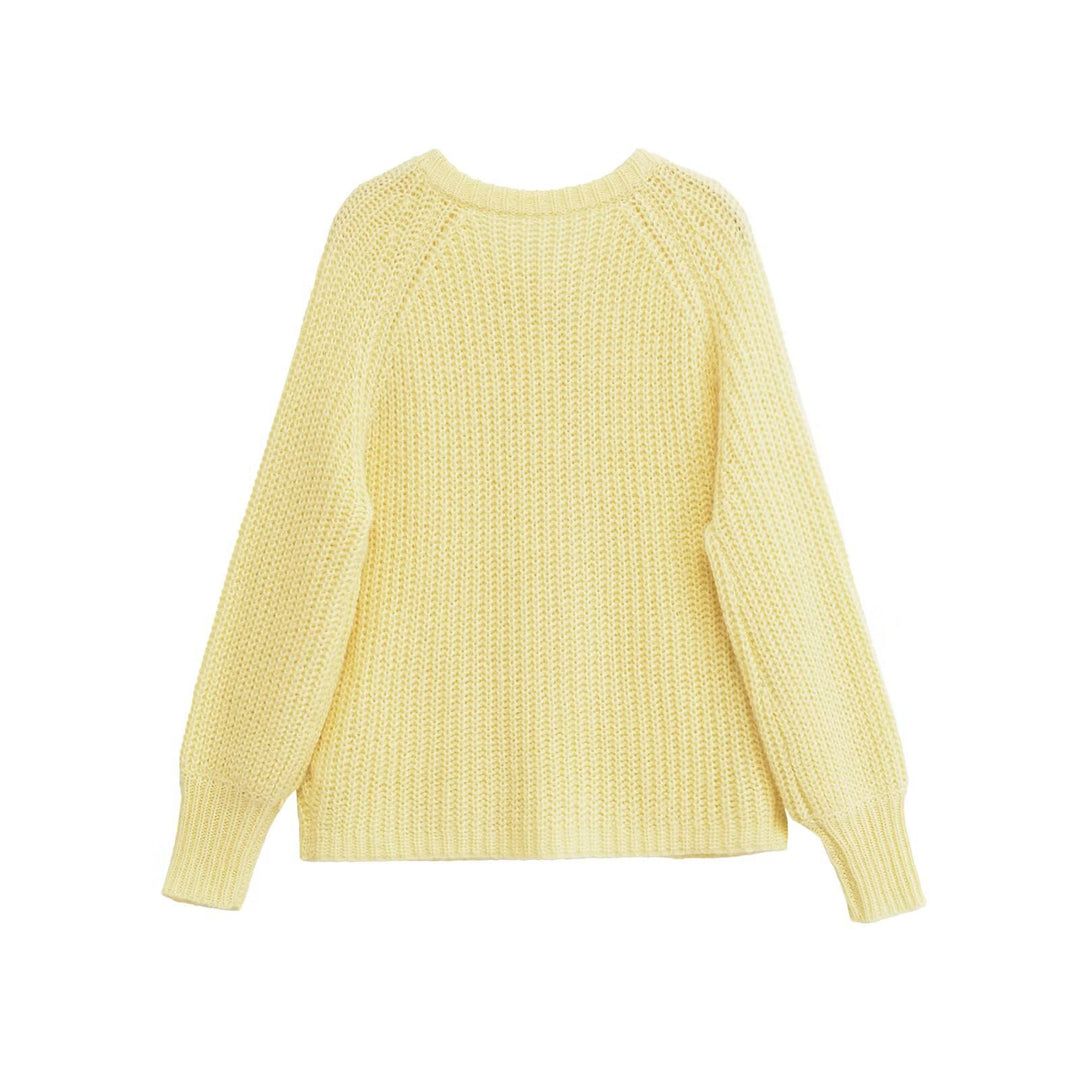 Damen Strickjacke mit strukturiertem Design und praktischen Knöpfen Drune
