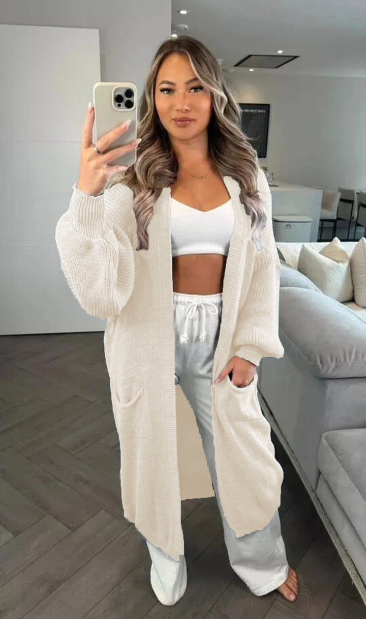 Damen Grobstrickcardigan im lässigen Oversized-Stil mit praktischen Taschen Drune