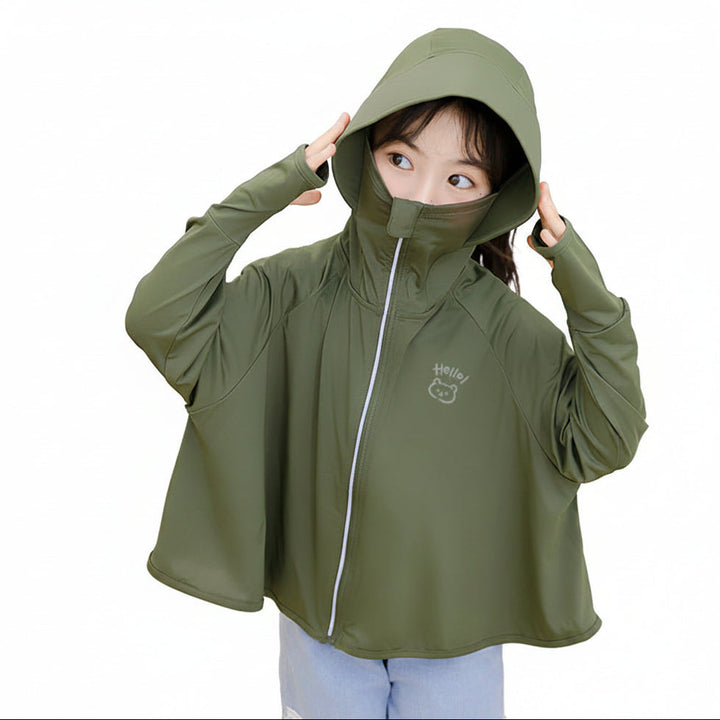 Damen leichte UV-Schutzjacke mit Reißverschluss Drune