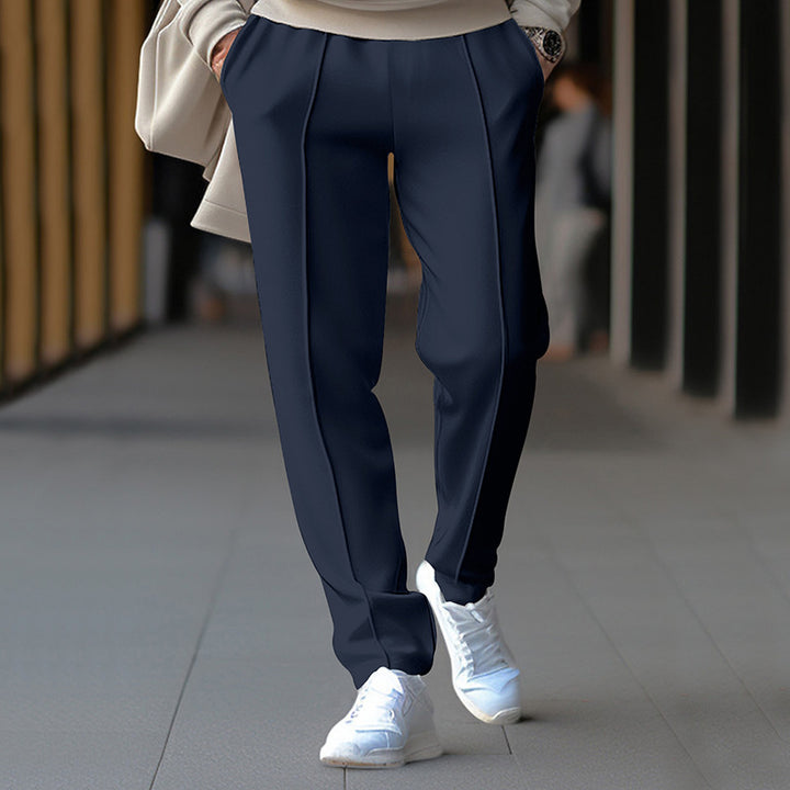 Herren Sportliche Jogginghose mit elastischem Bund und dekorativen Seitennähten Drune