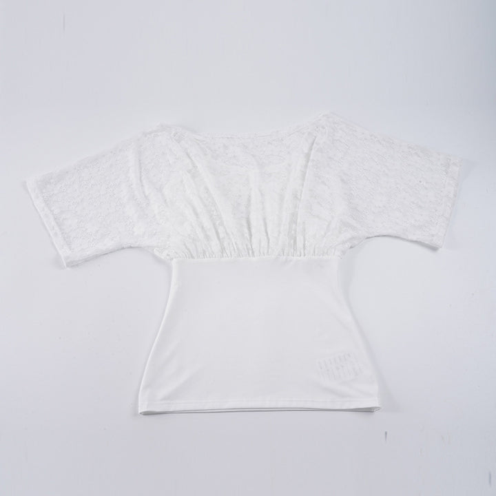 Damen Spitzenshirt mit figurbetontem Unterteil Drune