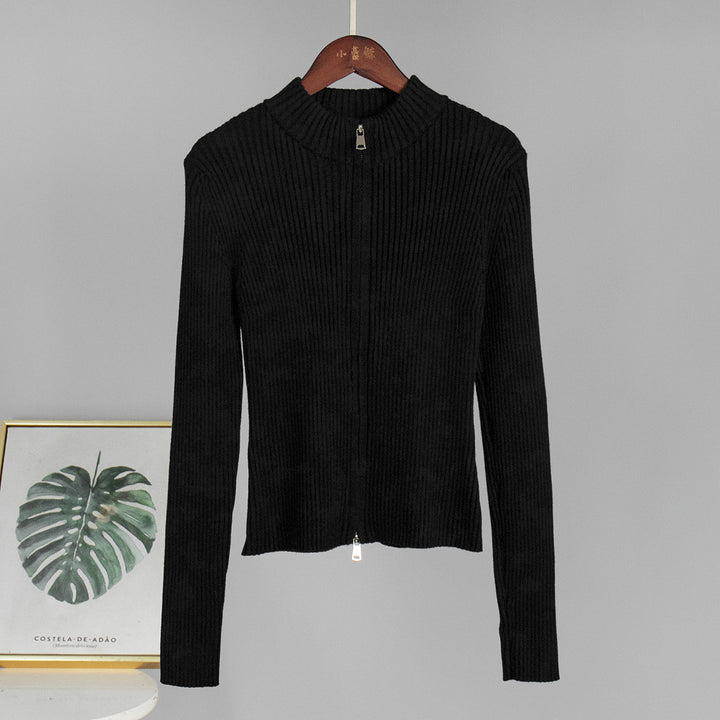 Damen Rippstrickpullover aus weichem Baumwollmix mit elegantem Schnitt Drune