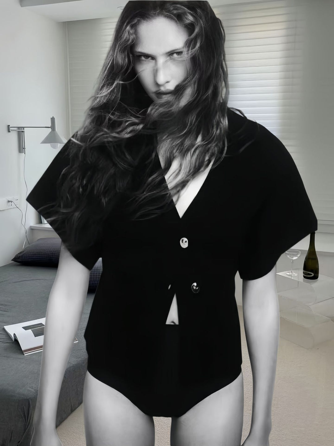 Damen Bluse mit innovativem Schnitt und eleganten Details Drune