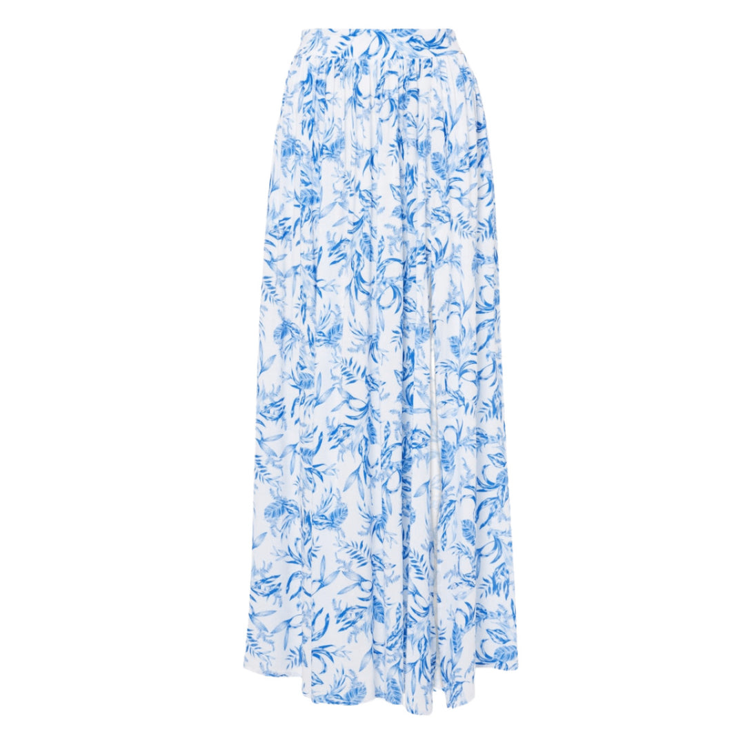 Damen Badeanzug mit asymmetrischem Schnitt und passendem Maxi-Rock Drune