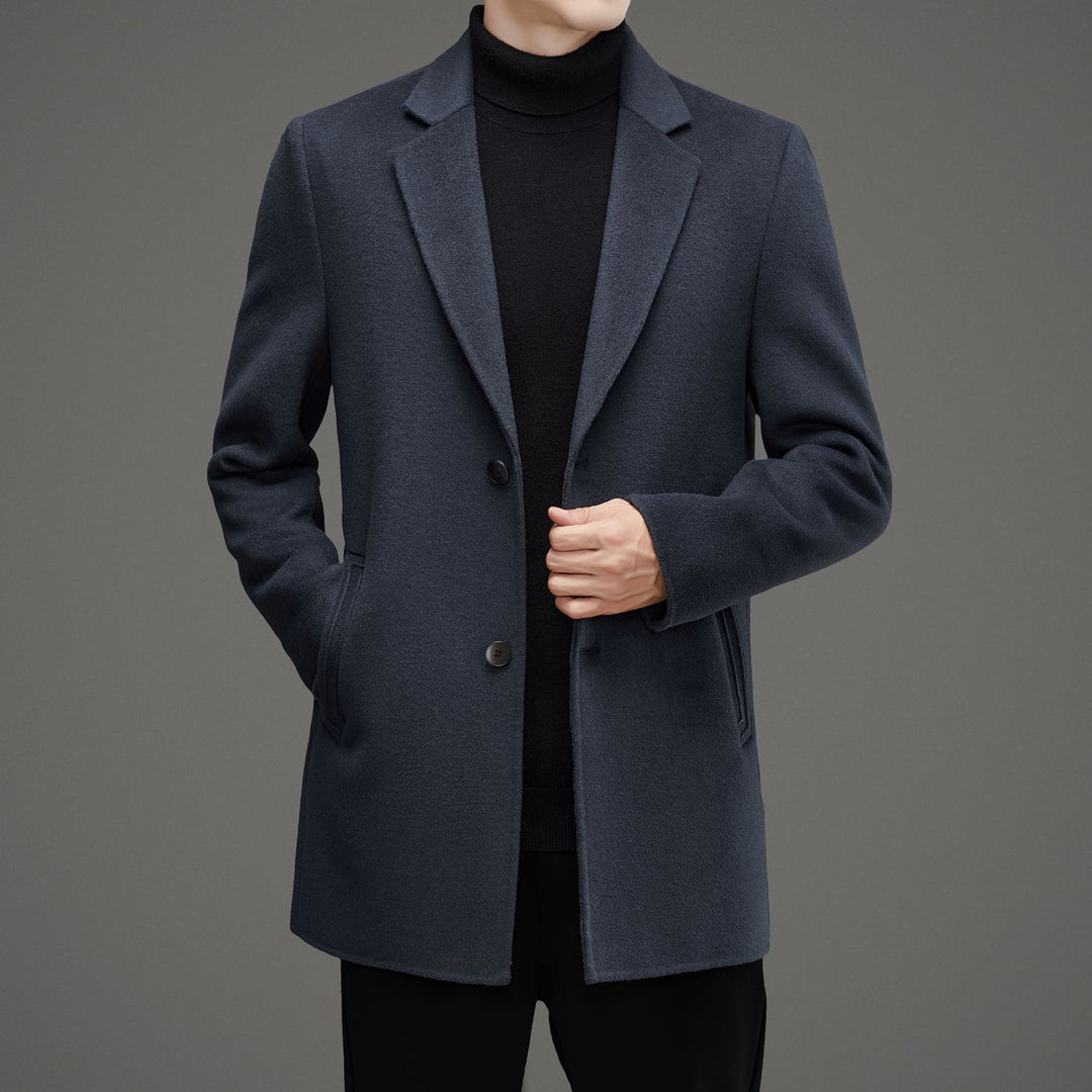 Herren Chic Eleganter Wollmantel Drune