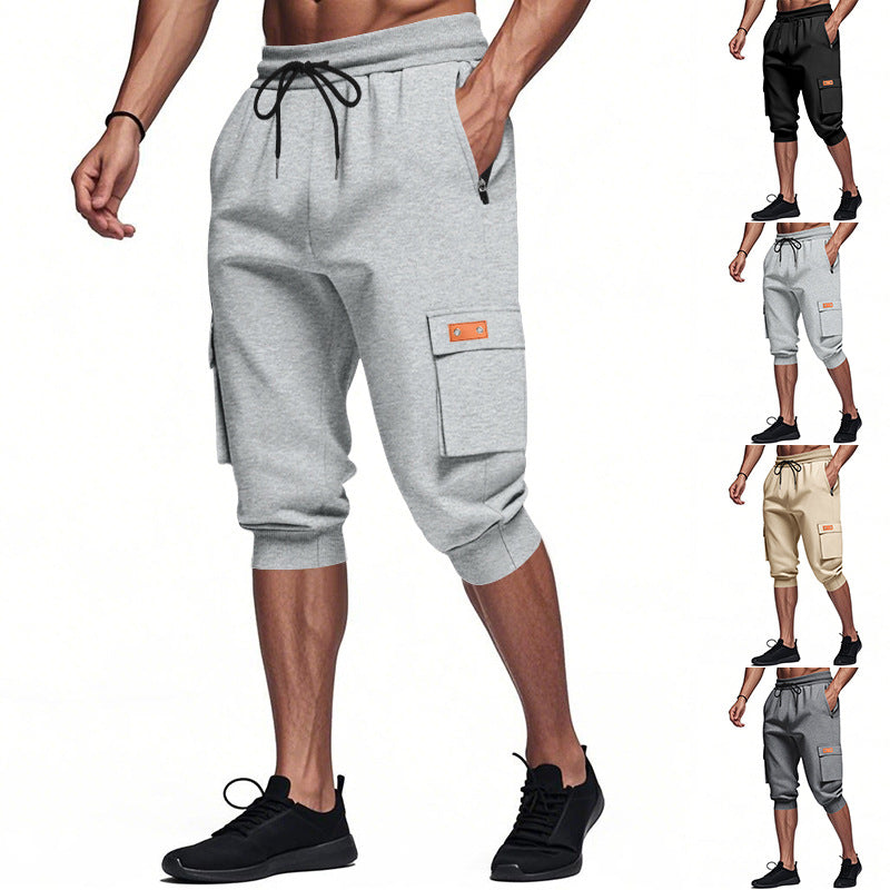 Herren modische Cargo-Shorts mit praktischen Seitentaschen und elastischem Bund Drune